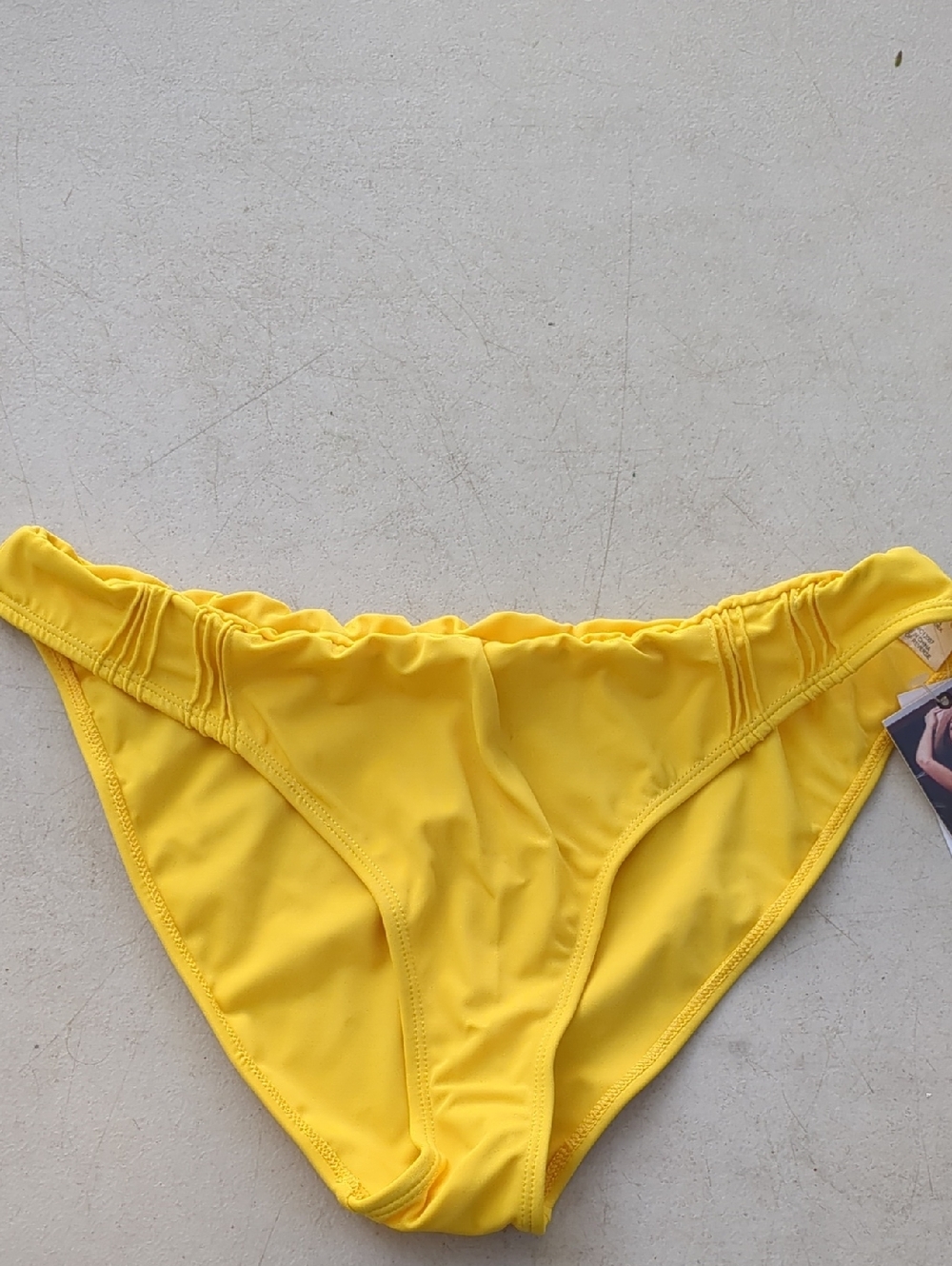 Nicolita Sunny Yellow Bikini Bottoms with Ruched Waist